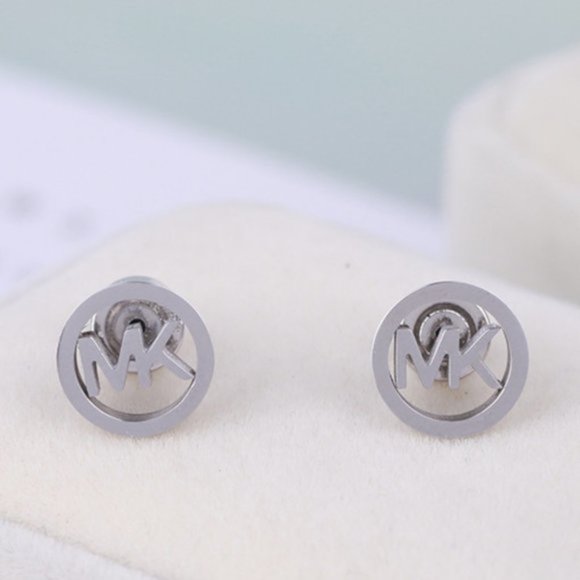 Michael Kors Metal Hollow Round Earrings - Picture 3 of 6